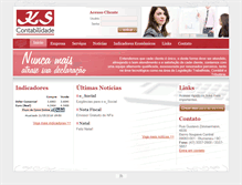 Tablet Screenshot of contabilidadeks.com.br